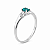 Anel em Prata 925 Oval com Zirconia Verde Claro - Imagem 2