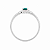 Anel em Prata 925 Oval com Zirconia Verde Claro - Imagem 3