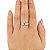 Anel em Prata 925 Oval com Zirconia Verde Claro - Imagem 5