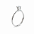 Anel em Prata 925 Solitário com Zirconia 4mm - Imagem 1
