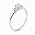 Anel em Prata 925 Oval com Zirconia Branca - Imagem 2