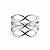 Anel em Prata 925 Infinitos Triplos - Imagem 1