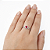 Anel em prata 925 Aro Duplo com Zirconia Coração Vermelho - Imagem 4