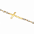Pulseira em Ouro 18K Cruz com Pérolas de 3,40 mm - Imagem 1