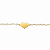 Pulseira em Ouro 18K Coração com Pérolas - Imagem 1