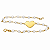 Pulseira em Ouro 18K Coração com Pérolas - Imagem 2