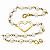 Pulseira em Ouro 18K Coração Vazado com Pérolas - Imagem 2