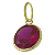 Pingente em Ouro 18K Ponto de Luz Vermelho 6mm - Imagem 1