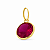Pingente em Ouro 18K Ponto de Luz Vermelho 6mm - Imagem 1