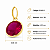 Pingente em Ouro 18K Ponto de Luz Vermelho 6mm - Imagem 2