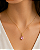 Pingente em Ouro 18K Ponto de Luz Gota Rosa 7X5mm - Imagem 3