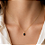 Pingente em Ouro 18K Ponto de Luz Oval Preto 6X4mm - Imagem 3