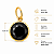 Pingente em Ouro 18K Ponto de Luz Preto 6mm - Imagem 2