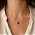 Pingente em Ouro 18K Ponto de Luz Gota Azul 11X9mm - Imagem 2