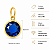 Pingente em Ouro 18K Ponto de Luz Azul 6mm - Imagem 2