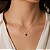 Pingente em Ouro 18K Ponto de Luz Coração Azul 4mm - Imagem 3