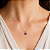 Pingente em Ouro 18K Ponto de Luz Coração Azul 6mm - Imagem 3