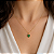 Pingente em Ouro 18K Ponto de Luz Coração Verde 6mm - Imagem 3