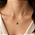 Pingente em Ouro 18K Ponto de Luz Coração Verde 5mm - Imagem 3