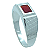 Anel em Prata 925  com Zircônia Baguete 7X5mm - Imagem 2