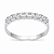 Anel em Prata 925 Meia Aliança Zirconia 2,50 mm - Imagem 1