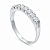 Anel em Prata 925 Meia Aliança Zirconia 2,50 mm - Imagem 2