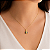 Pingente em Ouro 18K Nossa Senhora com Zircônias Azuis - Imagem 3