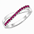 Anel em Prata 925 X Rosa - Imagem 1