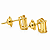 Brinco em Ouro 18K com Citrino 6,00 x 4,00 mm - Imagem 3