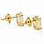 Brinco em Ouro 18K com Topazio 6,00 x 4,00 mm - Imagem 3