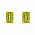 Brinco em Ouro 18K com Peridoto 6,00 x 4,00 mm - Imagem 1