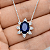 Gargantilha em Prata 925 Oval Azul - Imagem 2