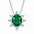 Gargantilha em Prata 925 Oval Verde - Imagem 1