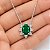 Gargantilha em Prata 925 Oval Verde - Imagem 2