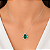 Gargantilha em Prata 925 Oval Verde - Imagem 3
