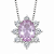 Gargantilha em Prata 925 Oval Rosa - Imagem 1