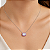 Gargantilha em Prata 925 Oval branco e Rosa - Imagem 3