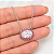 Gargantilha em Prata 925 Oval branco e Rosa - Imagem 2