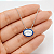 Gargantilha em Prata 925 Oval Branco e Azul - Imagem 2
