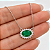 Gargantilha em Prata 925 Oval Verde e Branco - Imagem 2