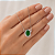 Gargantilha em Prata 925 Oval Branco e Verde - Imagem 2