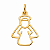 Pingente em Ouro 18K Anjo da Guarda - Imagem 1