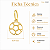 Pingente em Ouro 18K Bola de Futebol - Imagem 2