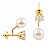 Brinco em Ouro 18K com Pérola e Zircônia - Modelo 0009755 - Imagem 1
