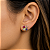 Brinco em Ouro 18K com Zircônia Coração 3,50 x 3,50 mm - Modelo 0017527 - Imagem 2