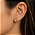 Brinco em Ouro 18K com Zircônia Coração 3,50 x 3,50 mm - Modelo 0027354 - Imagem 2