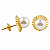 Brinco em Ouro 18K com Pérola 5,00 mm - Modelo 0029388 - Imagem 1