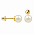 Brinco em Ouro 18K com Pérola 5,00 mm - Modelo 0044727 - Imagem 1