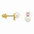 Brinco em Ouro 18K com Pérola e Zircônia - Modelo 0113541 - Imagem 1