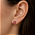 Brinco em Ouro 18K com Zircônia Coração 3,30 x 3,00 mm - Imagem 2